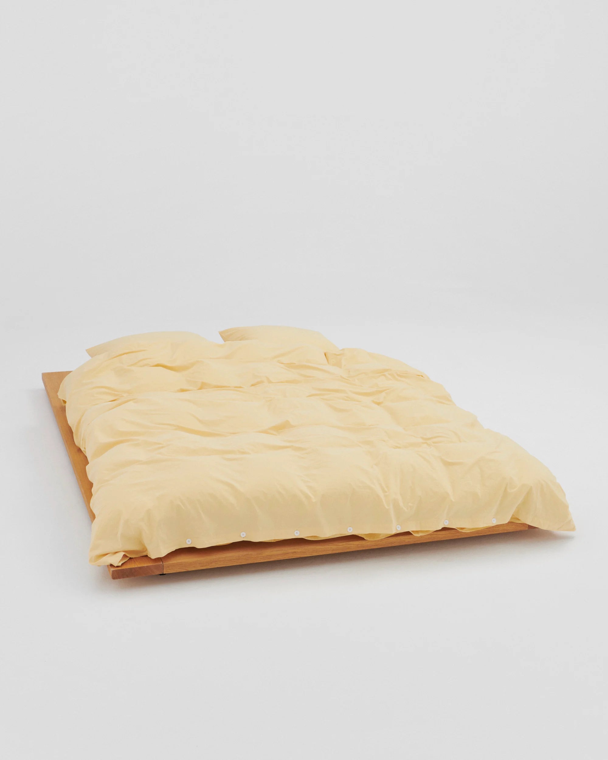 Percale Duvet Cover in Shaded Yellow